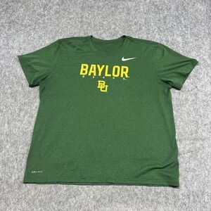 Baylor Bears‎ Shirt Mens XL Green Nike Dri-FIT Athletic Tee NCAA Basketball Gym